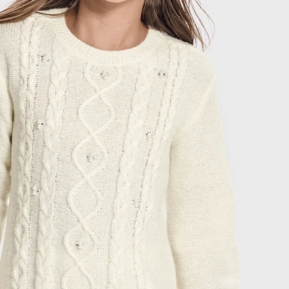 The Children’s Place Cream Sweater Dress Size Medium (7/8) NWT - Picture 2 of 9